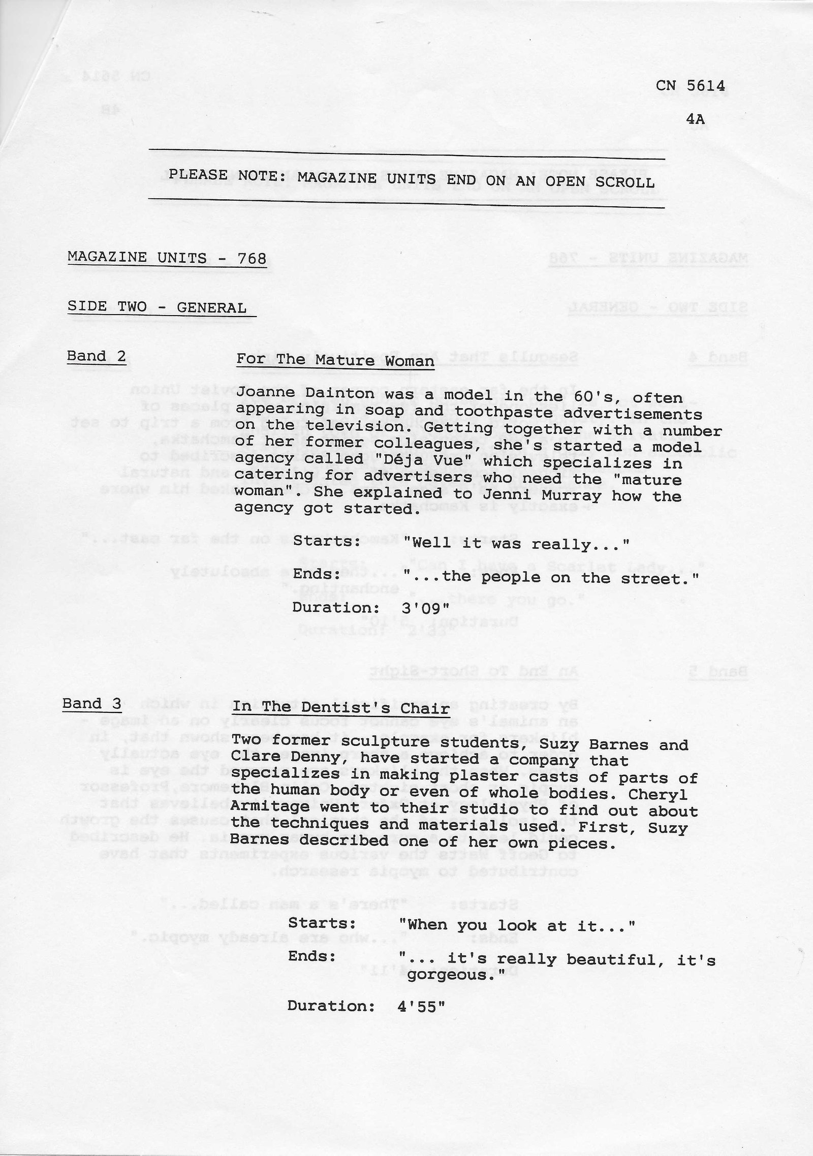 Inserts from CN 5614